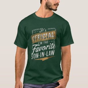 It's Official I'm the Favourite Son-in-Law T-Shirt