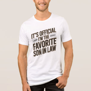 It's Official I'm the Favourite Son-in-Law Tri-Blend Shirt