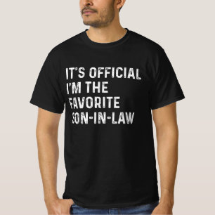 It's Official I'm The Favourite Son-In-Law Vintage T-Shirt