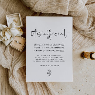 It's Official Wedding Announcement