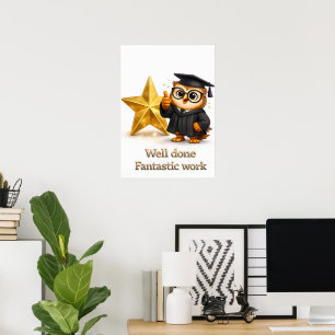 It's official well done gold star achievement post poster