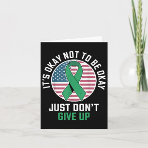 Its Ok Not To Be Ok Mental Health Awareness Ribbon Card