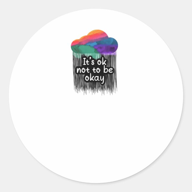 It's Ok Not To Be Okay Sticker  (Front)