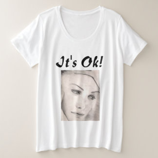 It's Ok! Thinker Art by Venus Leone T-Shirt Plus Size T-Shirt