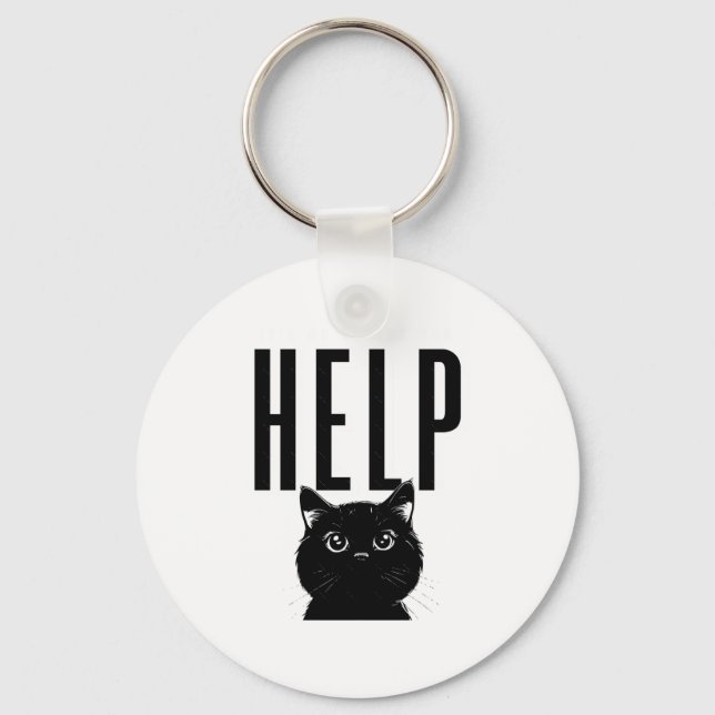 It's Ok To Ask For Help Sticker3  Key Ring (Front)