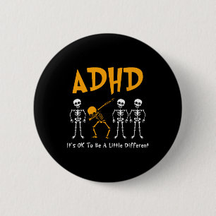 It's Ok To Be A Little Different Adhd Awareness Sk 6 Cm Round Badge