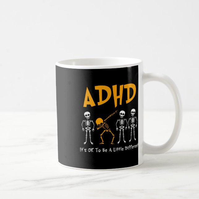It's Ok To Be A Little Different Adhd Awareness Sk Coffee Mug (Right)