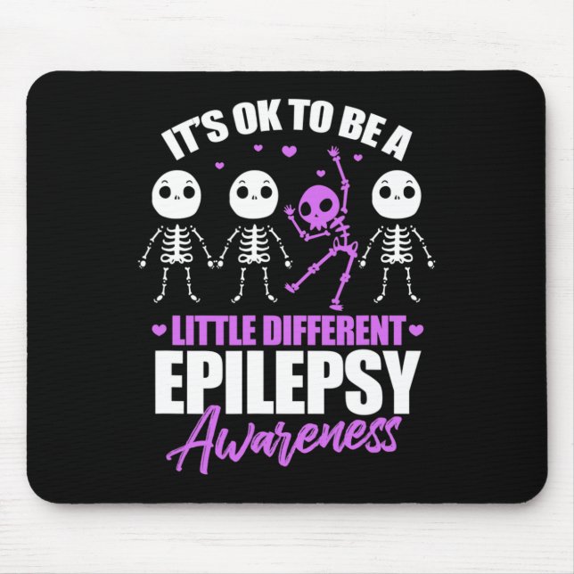 Its ok to be a little different epilepsy awareness mouse pad (Front)