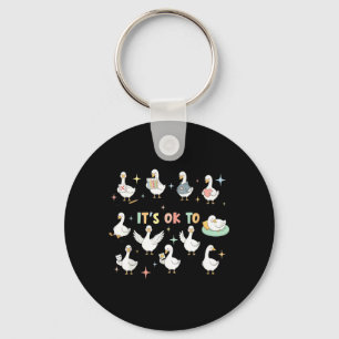 Its Ok to Be Different Autism Acceptance Goose Key Ring