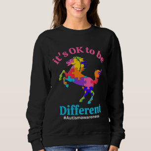 Its Ok To Be Different Autism Awareness Acceptance Sweatshirt