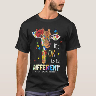 Its Ok To Be Different Autism Awareness Acceptance T-Shirt