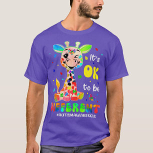 Its Ok To Be Different Autism Awareness Acceptance T-Shirt