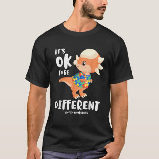Its Ok To Be Different Autism Awareness Acceptance T-Shirt