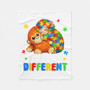 Its Ok to Be Different Autism Awareness Baby Fleece Blanket