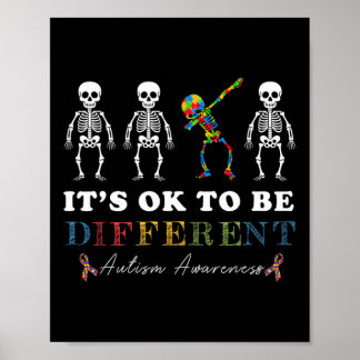 It's Ok To Be Different Autism Awareness Dabbing S Poster