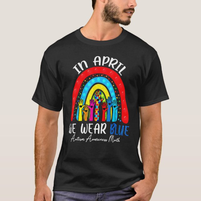 It's Ok To Be Different Autism Awareness Fidget Ra T-Shirt (Front)