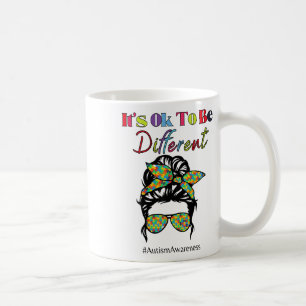 It's Ok To Be Different Autism Awareness Month  Coffee Mug