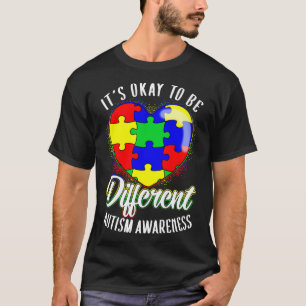 Its OK To Be Different Autism Awareness T-Shirt