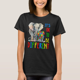 Its Ok To Be Different Autism Awareness Teacher T-Shirt