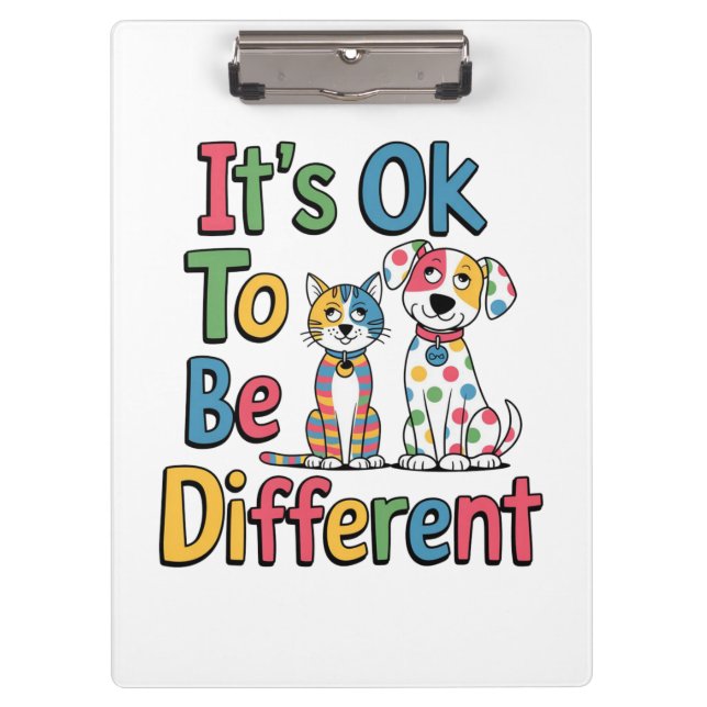 It's ok to be different clipboard (Front)