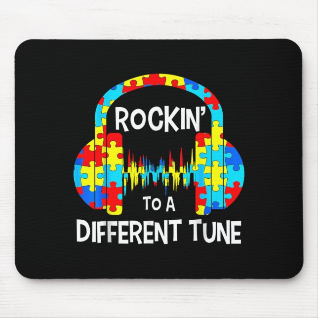 Its Ok To Be Different Cool Autism Awareness Gamer Mouse Pad (Front)