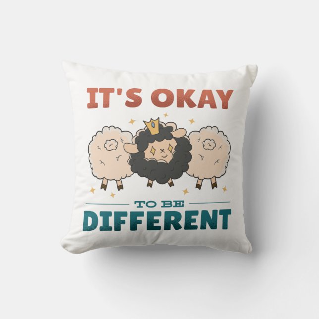 It's OK to be different Invitation Cushion (Front)