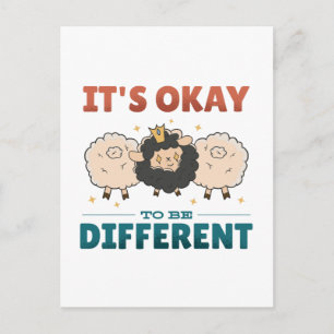 It's OK to be different Invitation Postcard