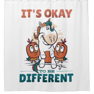 It's OK to be different Invitation Shower Curtain