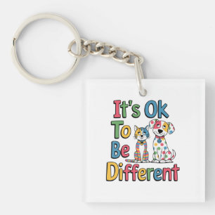 It's ok to be different key ring