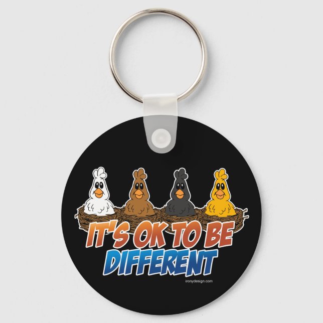 It's OK To be Different Key Ring (Front)