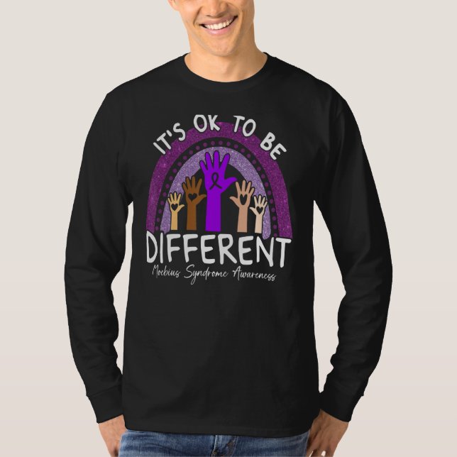 It's Ok To Be Different Moebius Syndrome Awareness T-Shirt (Front)