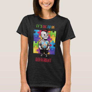 Its Ok To Be Different Ok Autism Awareness  T-Shirt