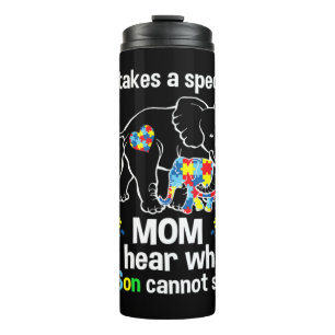 It's Ok To Be Different Reindeer Christmas Autism  Thermal Tumbler
