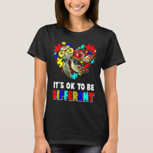 Its Ok To Be Different Turtle Autism Awareness Fun T-Shirt