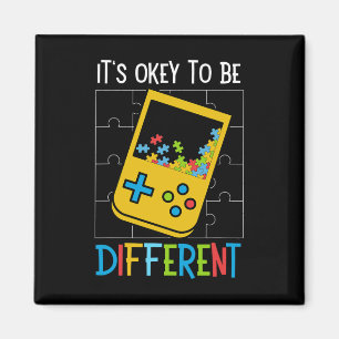 It's Ok To Be Different Video Game Controller Auti Magnet