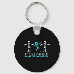It's Ok To Be Little Different T1d Type 1 Diabetes Key Ring