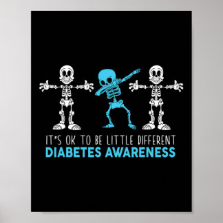 It's Ok To Be Little Different T1d Type 1 Diabetes Poster