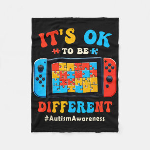 Its Ok To Different Video Game Gamer Boys Men Kids Fleece Blanket
