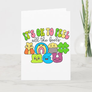 It's Ok To Feel All The Feels Groovy Lucky Charms Card