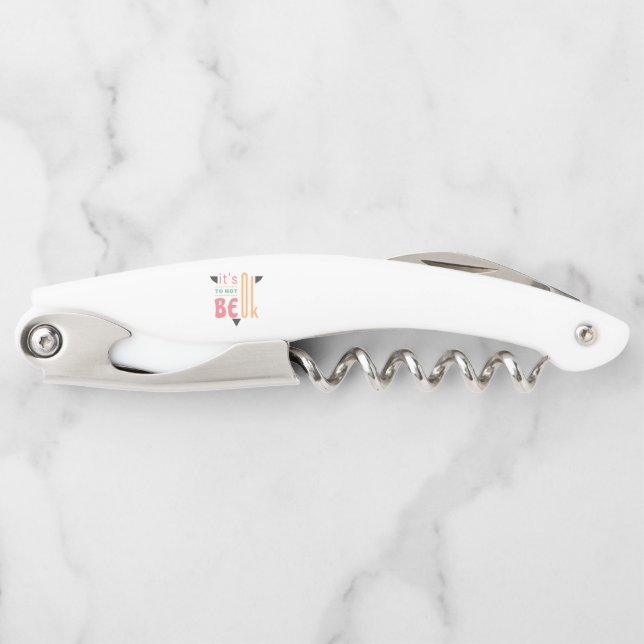 It's ok to not be ok corkscrew (Front)