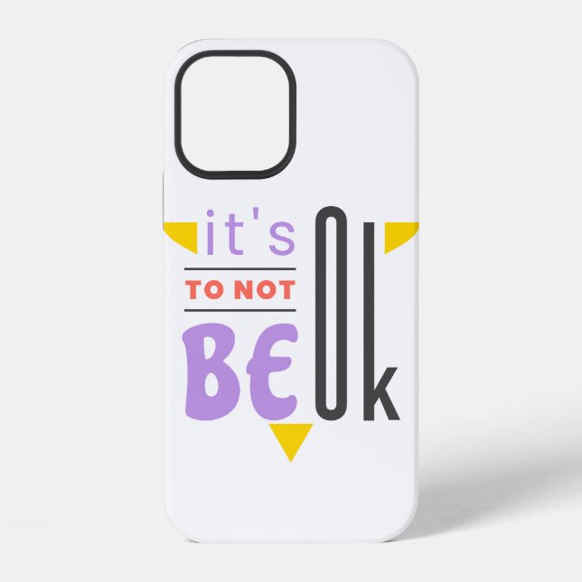 It's ok to not be ok iPhone case (Back)
