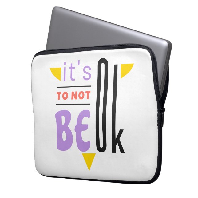 It's ok to not be ok laptop sleeve (Front Left)