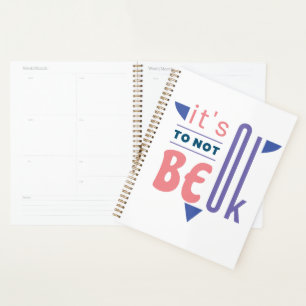 It's ok to not be ok planner