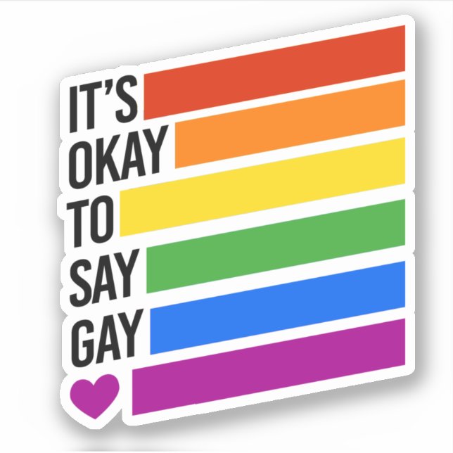It's ok to say gay (Front)