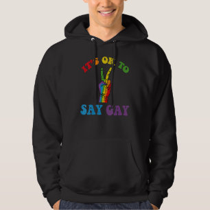 Its Ok To Say Gay Florida Its Ok To Say Gay Lgbt Hoodie
