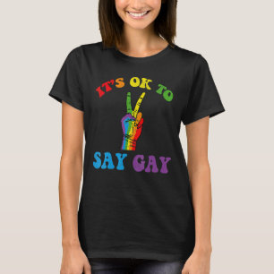 Its Ok To Say Gay Florida Its Ok To Say Gay Lgbt P T-Shirt