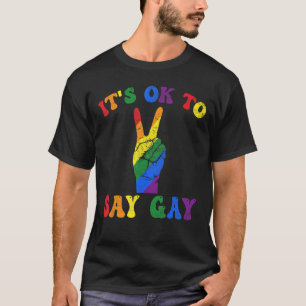 Its Ok To Say Gay Florida Its Ok To Say Gay Lgbt P T-Shirt