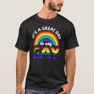 Its Ok To Say Gay Florida Lgbtq Rainbow Pride Gay  T-Shirt