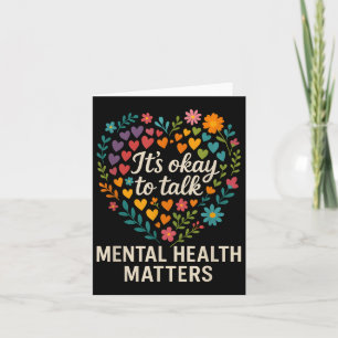 Its Ok To Talk Mental Health Awareness S Card