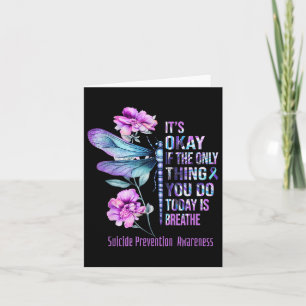 Its Okay If Only Thing You Can Today Is Breathe Bu Card